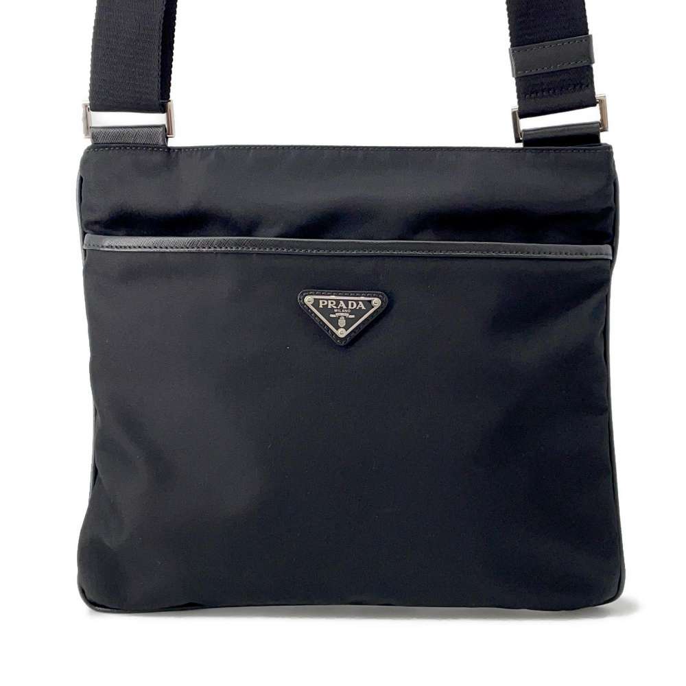 PRADA Shoulder Bag Black 2VH053 Nylon