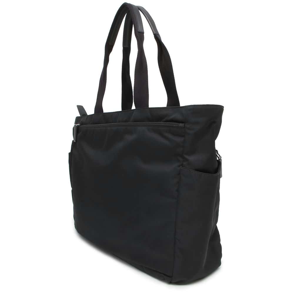 PRADA Tote Bag Black 2VG097 Nylon Leather