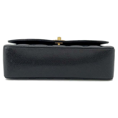 Chanel Diana Single Flap ChainShoulder Bag Black A01165 Caviar Leather Size 25