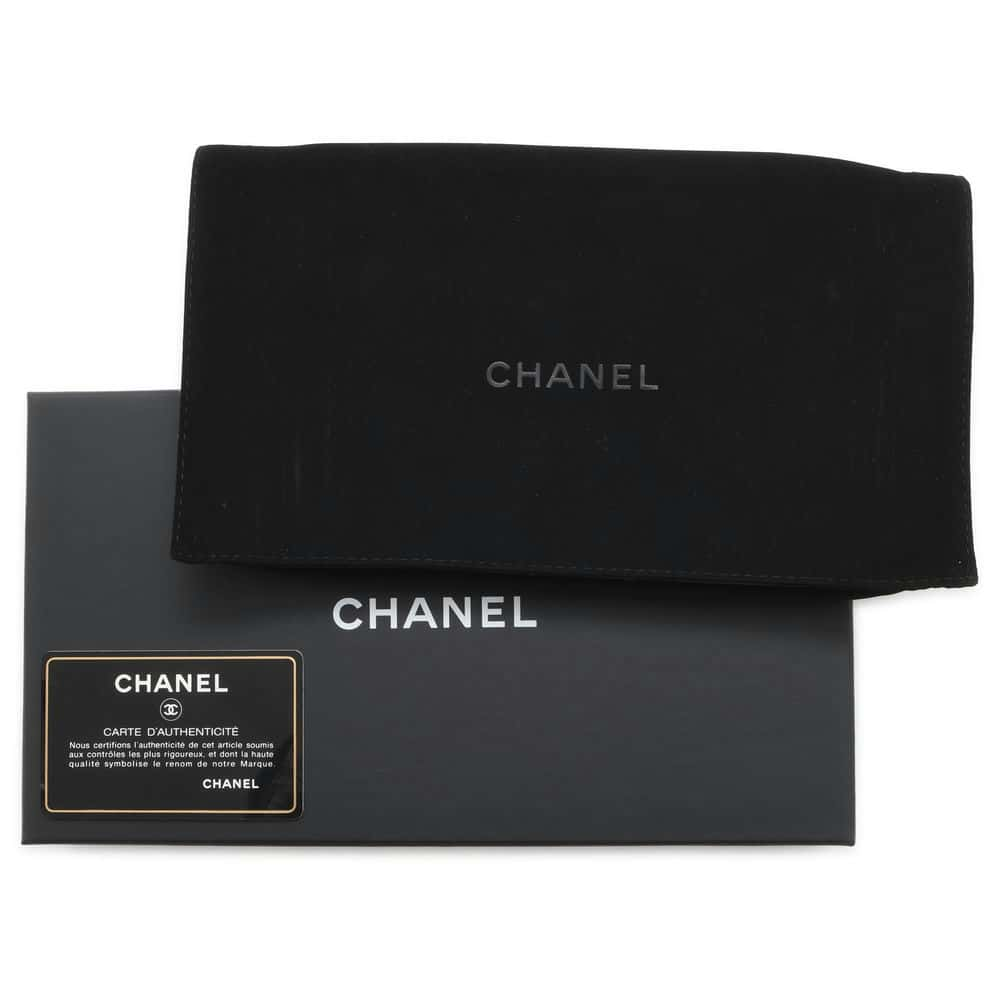 CHANEL Matelasse Boy Chanel Bifold Wallet Long Wealth Cloth Black A80286 Lambskin