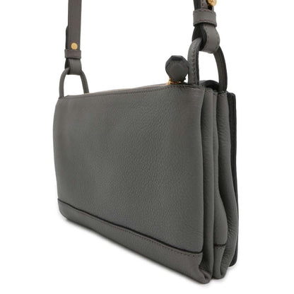 PRADA 2WAYShoulder Bag Gray 1BH031 Leather