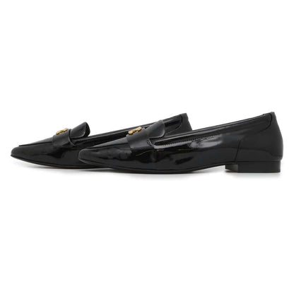 Chanel CC Logo Pointed Toe Pumps Black G45292 Patent Leather Size 39C