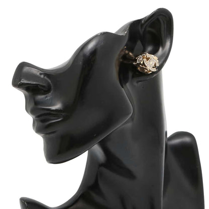 Chanel CC Logo Cube Earrings ABB785 Metal Rhinestone