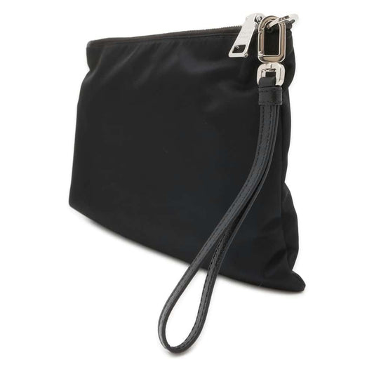 PRADA Re-Nylon xSaffiano LeatherLeather Pouch Black 2NH006 Nylon