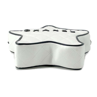 Chanel Star ChainShoulder Bag White AS4579 Satin