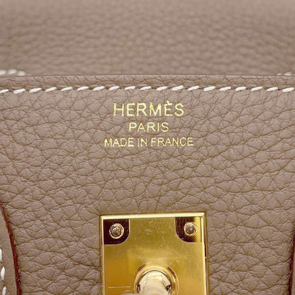 HERMES Birkin Etoupe Togo Leather Size 25