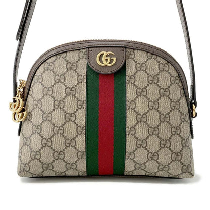 GUCCI Shoulder Bag GG Supreme Ophidia Web Beige/Brown 499621 GG SupremeCanvas Leather