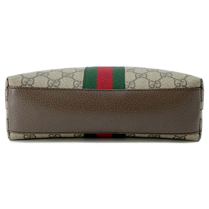 GUCCI Shoulder Bag GG Supreme Ophidia Web Beige/Brown 499621 GG SupremeCanvas Leather