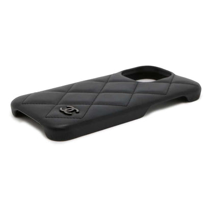 Chanel Matelasse iPhone15 Pro MaxCase Black AP4120 Lambskin Size iPhone15 Pro Max
