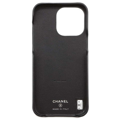 Chanel Matelasse iPhone15 Pro MaxCase Black AP4120 Lambskin Size iPhone15 Pro Max