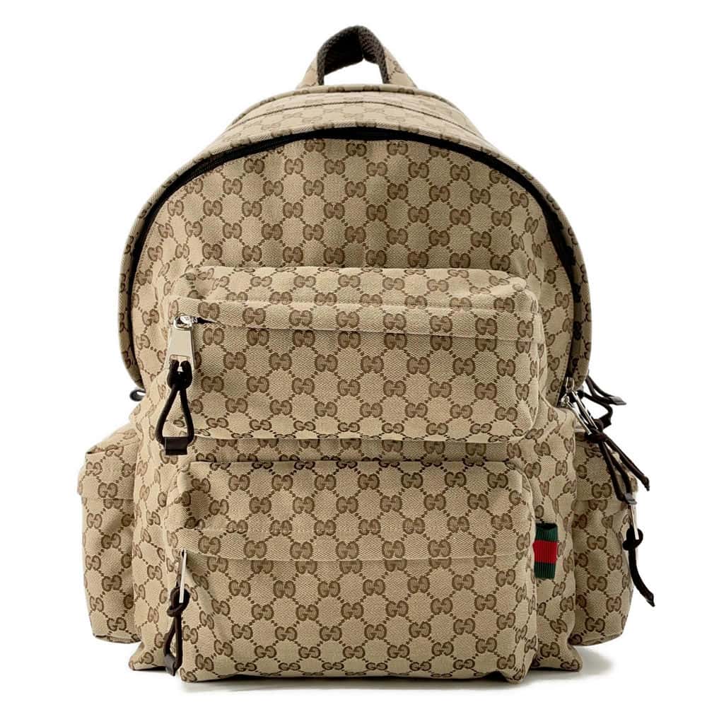 GUCCI Large Backpack Beige 800182 GG Canvas