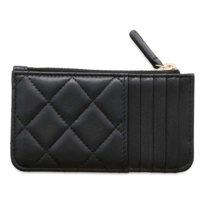 Chanel Matelasse Classic Zip Fragment Case Black AP2570 Lambskin