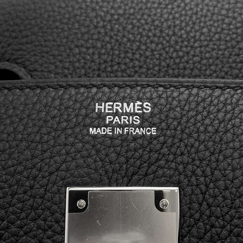 HERMES Birkin Black Togo Leather Size 30