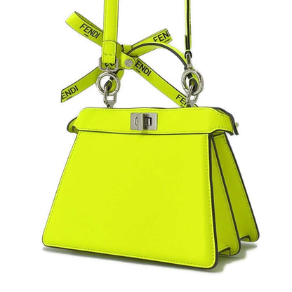 FENDI Peekaboo I See You Marc Jacob Collaboration Yellow 8BN335 Leather Size Petit