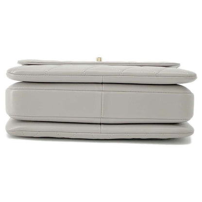 Chanel Top handle flap Bag Gray A92236 Lambskin