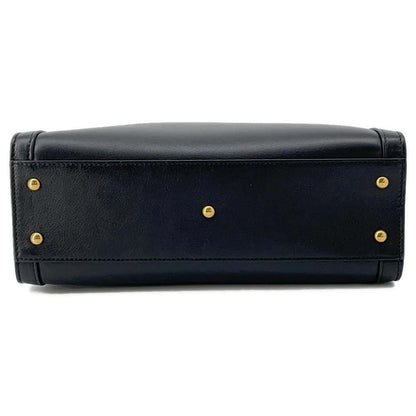 GUCCI Diana Bamboo 2awyHandbag Black 660195 Leather Size Small