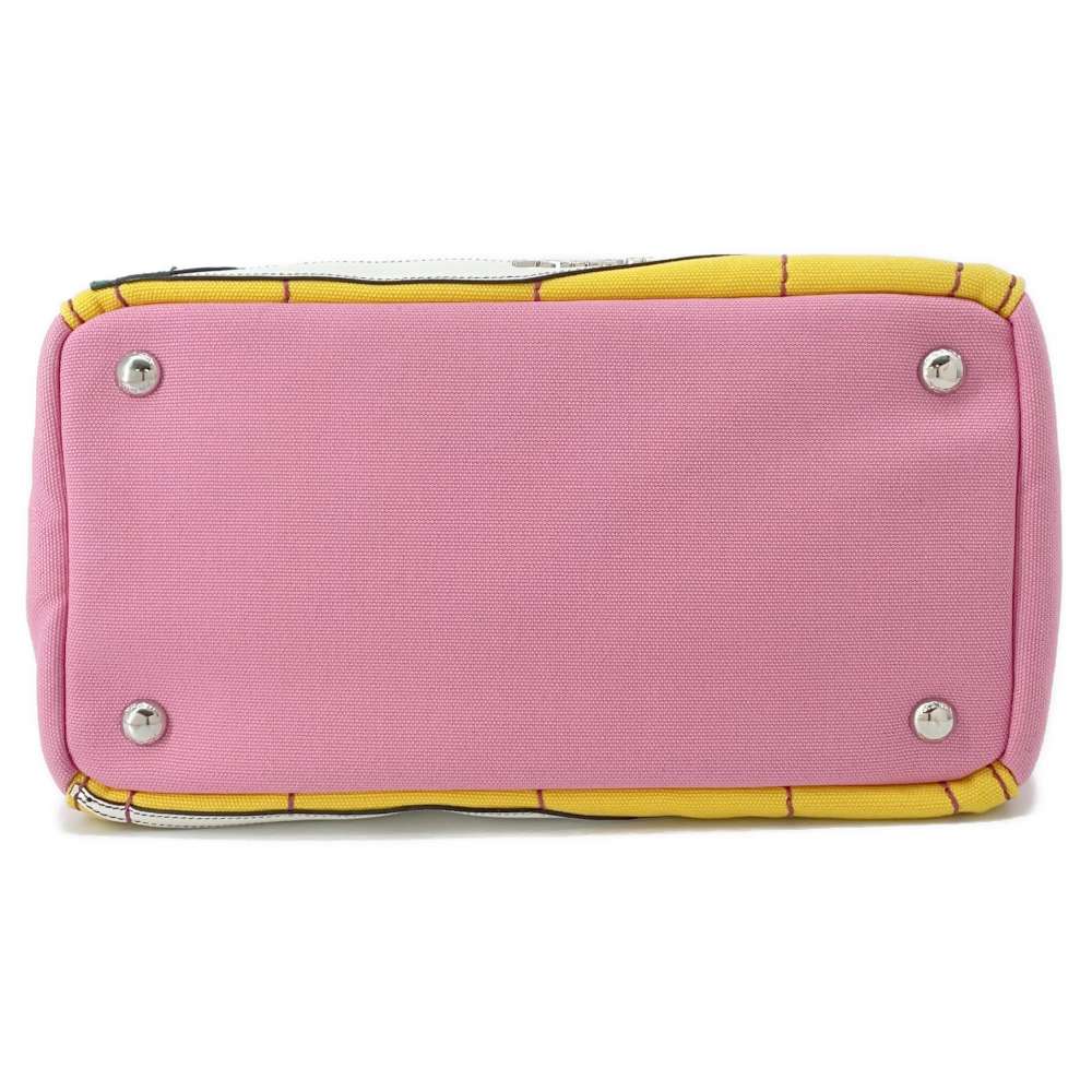 PRADA Canapa Patchwork Pink/Multicolor 1BG439 Canvas