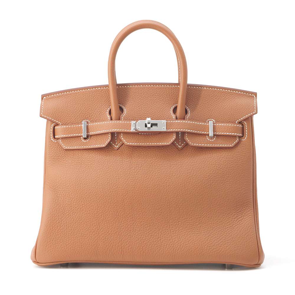 HERMES Birkin Gold Togo Leather Size 25