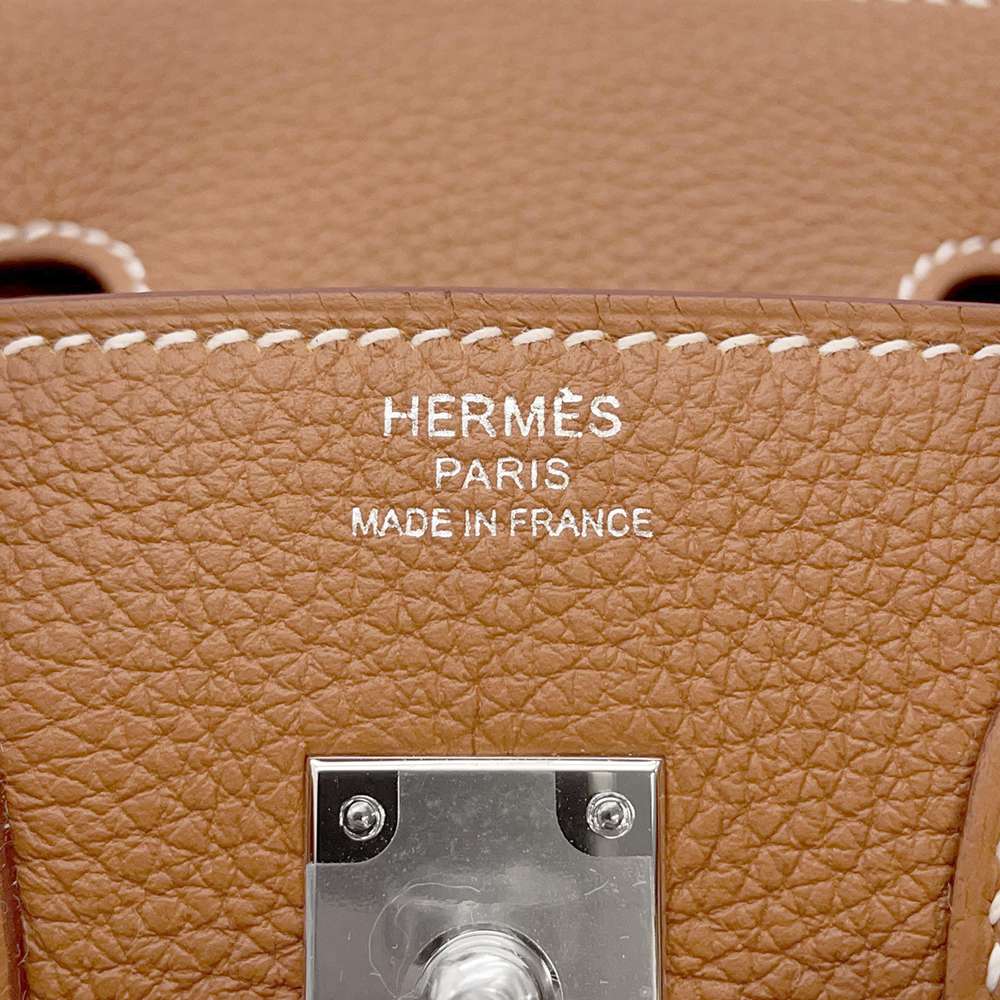 HERMES Birkin Gold Togo Leather Size 25