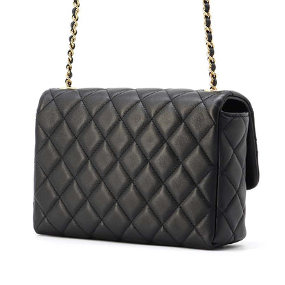 Chanel Matelasse Flap Bag Black AS5083 Lambskin Size Mini