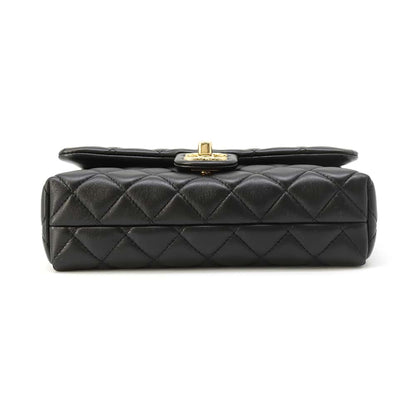 Chanel Matelasse Flap Bag Black AS5083 Lambskin Size Mini