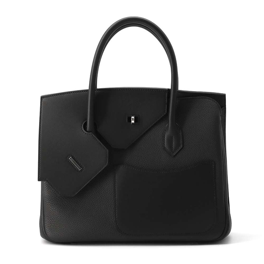 HERMES Birkin disorder Black Togo Leather Swift Leather Size 30