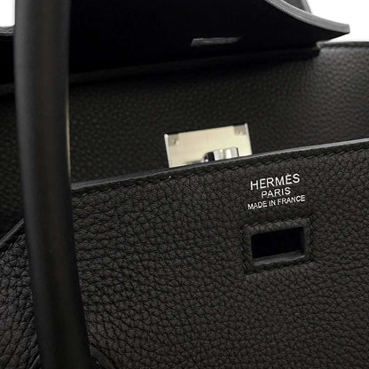 HERMES Birkin disorder Black Togo Leather Swift Leather Size 30