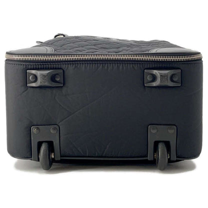 Chanel Matelasse CC Logo Paris New York Line Carry Case Black A33107 Nylon Leather