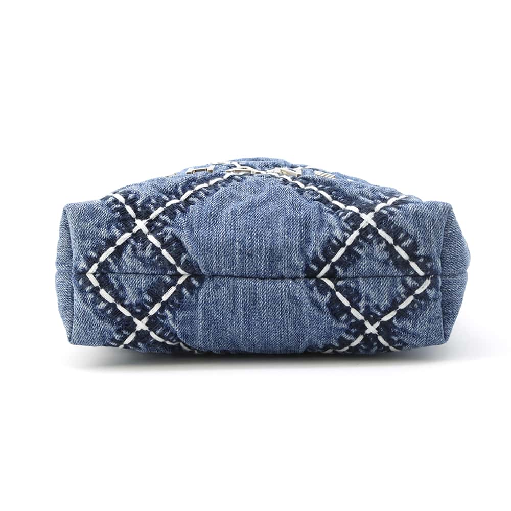 Chanel Chanel22 Stitch HandBag Blue AS3980 Denim Size Mini
