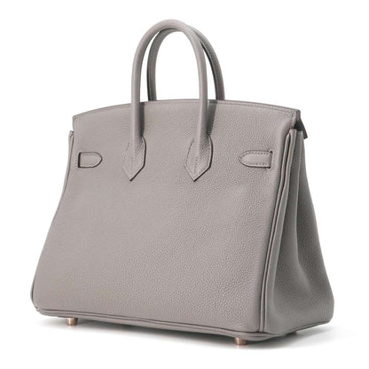 HERMES Birkin Gris Meyer Togo Leather Size 25