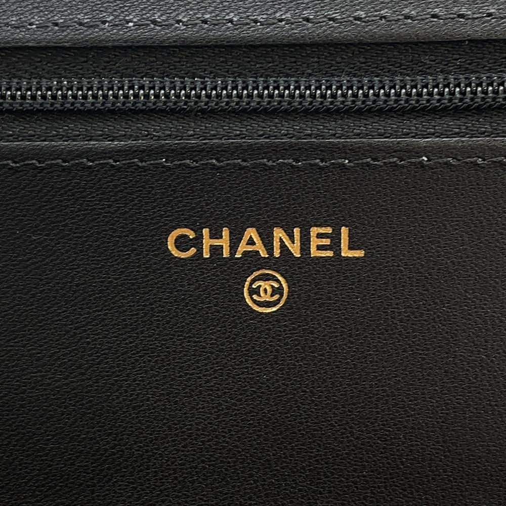 CHANEL Chain wallet Black AP0250 Lambskin