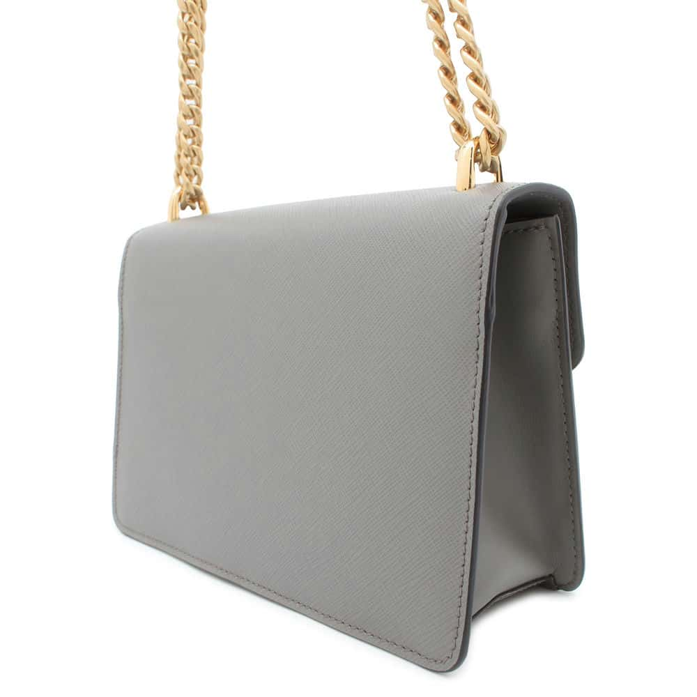 PRADA ChainShoulder Bag Gray 1BD200 Saffiano LeatherLeather