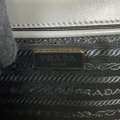 PRADA ChainShoulder Bag Gray 1BD200 Saffiano LeatherLeather