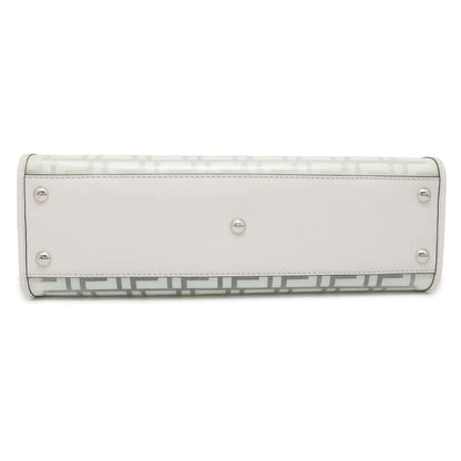 FENDI Peekaboo regular Transparent/White 8BN290 Plastics Leather Size Medium