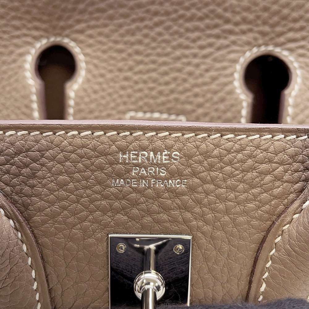 HERMES Birkin Etoupe Togo Leather Size 25