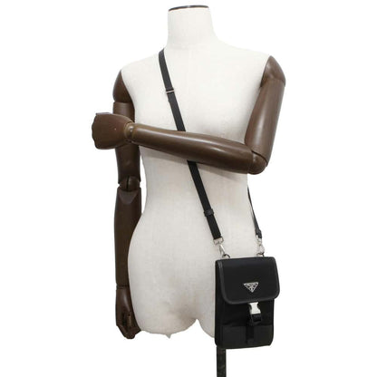 PRADA Phone Shoulder Bag Black 2ZH109 Nylon Leather