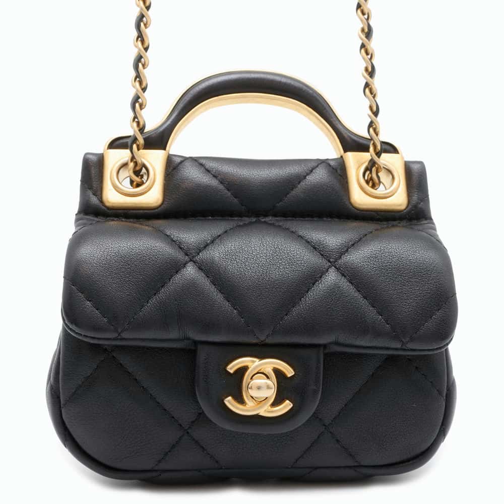Chanel Matelasse ChainClutch Bag Black AP2271 Lambskin