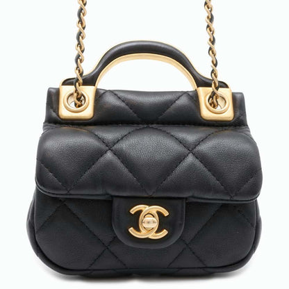 Chanel Matelasse ChainClutch Bag Black AP2271 Lambskin
