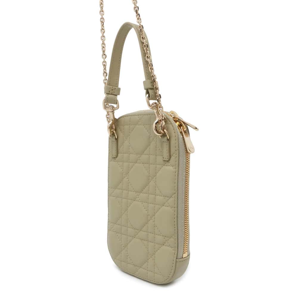 Dior Cannage 2WAY Phone Holder GreenS0872ONMJ Lambskin