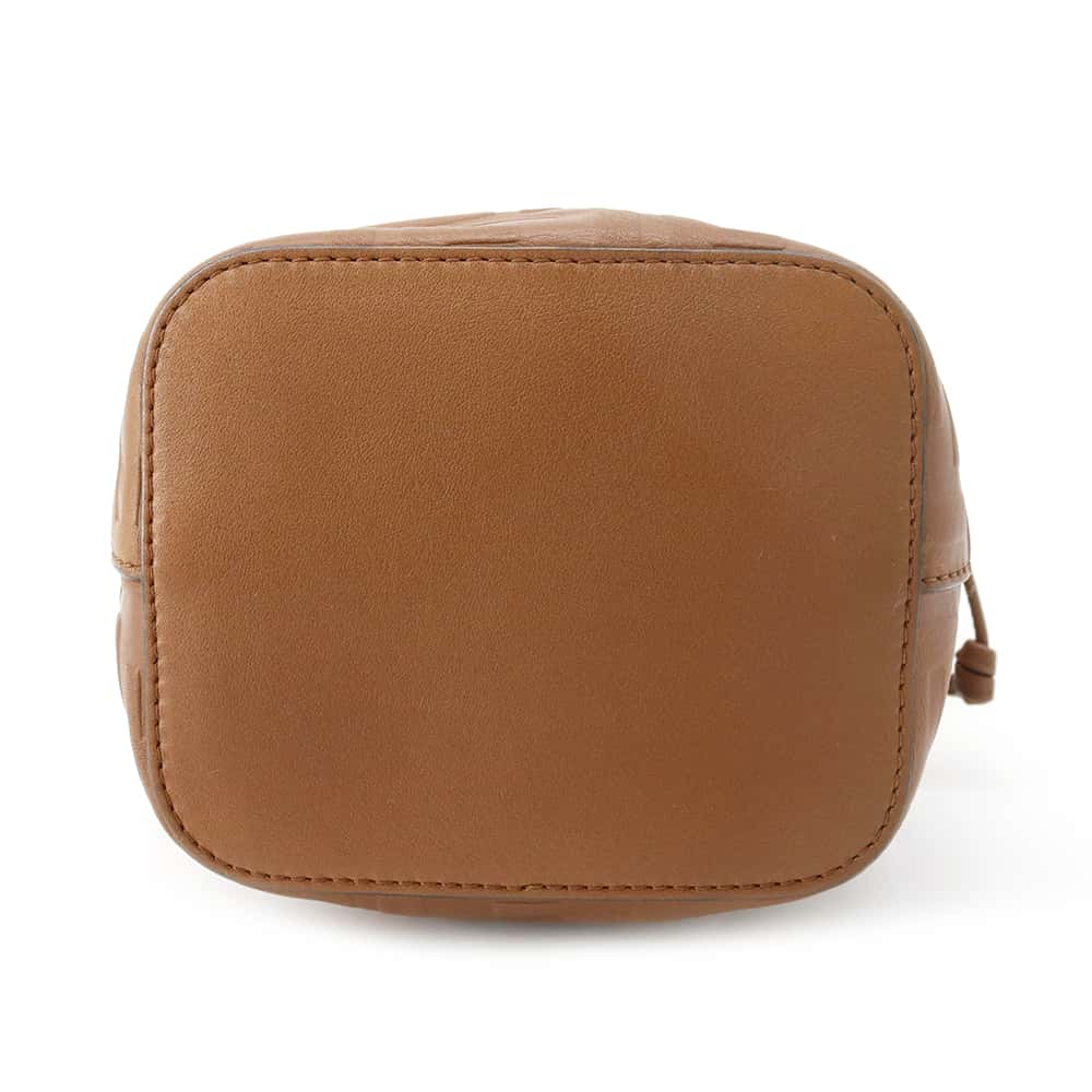FENDI Montrezor Brown 8BS010 Leather Size Mini