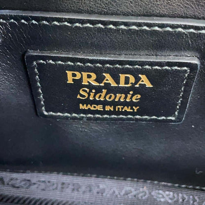 PRADA ChainShoulder Bag Black 1BD219 Leather