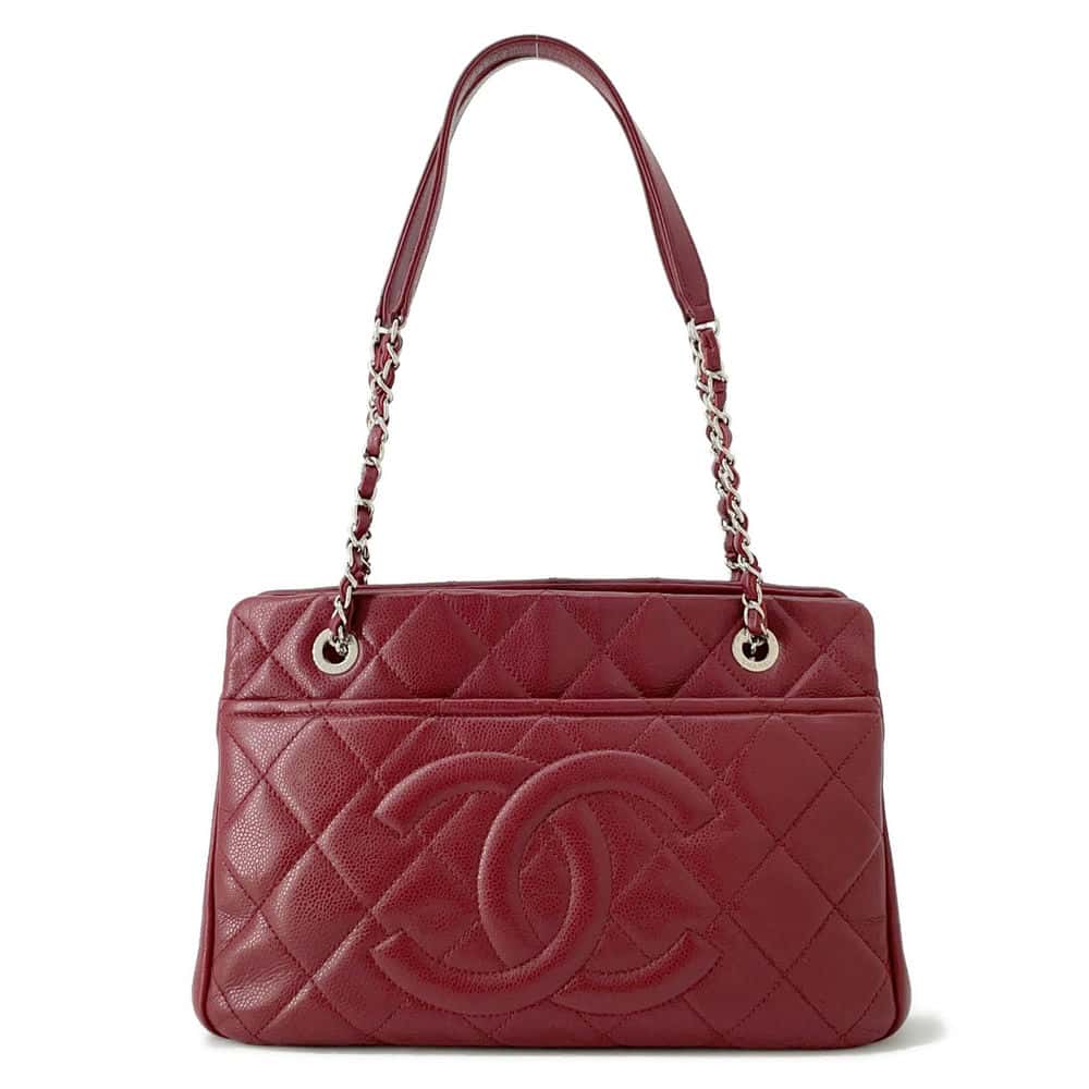 Chanel Matelasse Chain Tote Bordeaux A67294 Caviar Leather