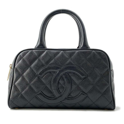 Chanel Matelasse Mini Travel Bag Black A20996 Caviar Leather