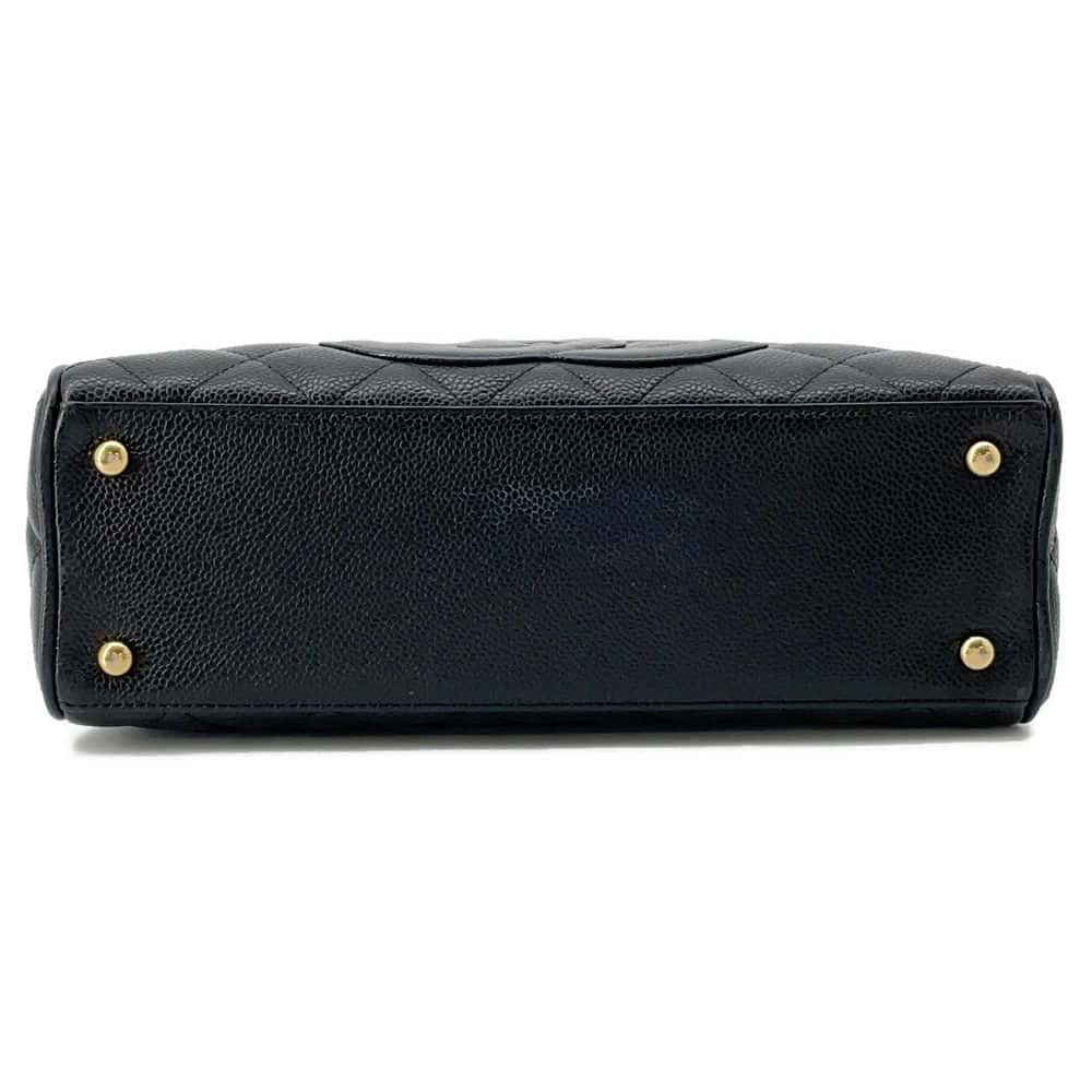 Chanel Matelasse Mini Travel Bag Black A20996 Caviar Leather