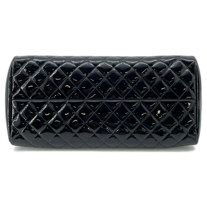 Chanel Mademoiselle Bowling Bag Black A50556 Patent Leather