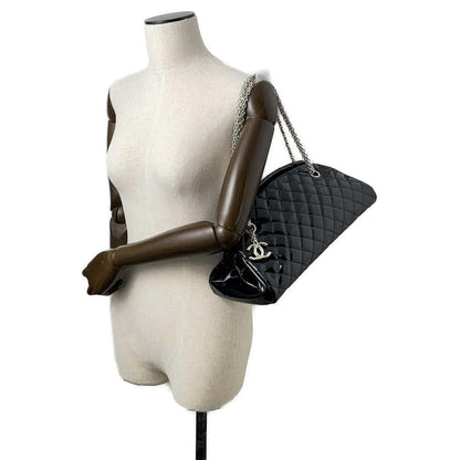Chanel Mademoiselle Bowling Bag Black A50556 Patent Leather