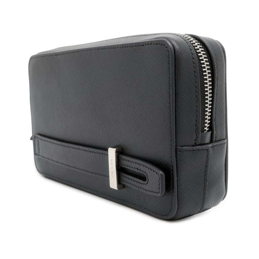 PRADA Pouch Black 2ZH064 Saffiano Leather