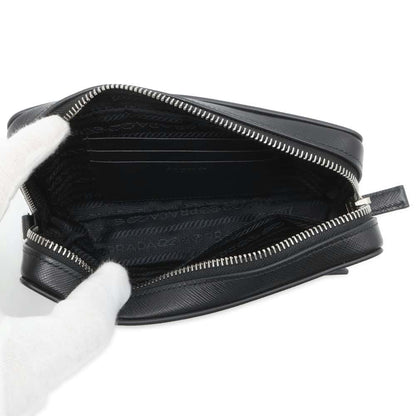 PRADA Pouch Black 2ZH064 Saffiano Leather