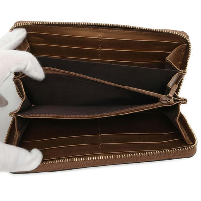 GUCCI MicroGuccissima Zip AroundNagazaiCloth Bronze 308005 Enamel
