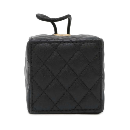 Chanel Matelasse MiniDrawstring Bag ChainShoulder Bag Black Lambskin